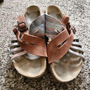 Birkenstock Women's Sandals in Brown and Gray